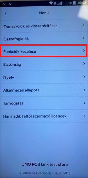 16. ábra. Teya POSLink beállítása