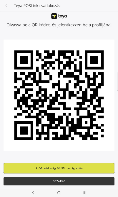 3. ábra. Teya QR beolvasása