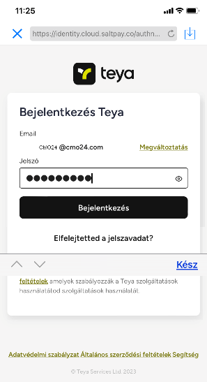 5. ábra. Teya email